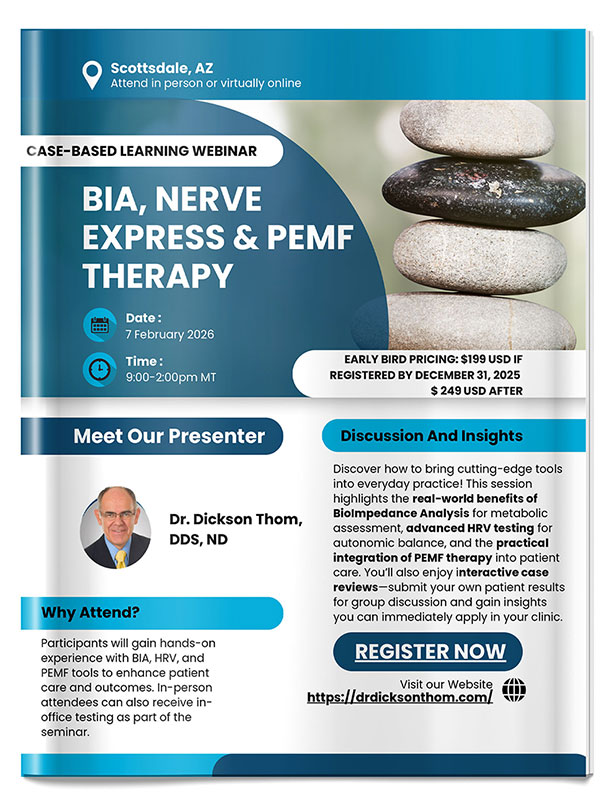 BIA, Nerve Express & PEMF Therapy Case-Based Learning Webinar